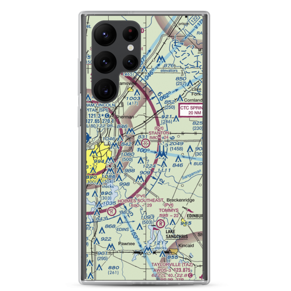 Stanton Airport (91IS) VFR Sectional Samsung Case Samsung Galaxy S22 Ultra model shown