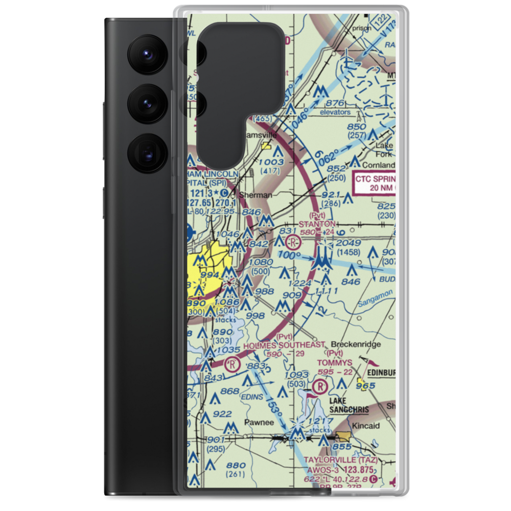 Stanton Airport (91IS) VFR Sectional Samsung Case Samsung Galaxy S22 Ultra model shown