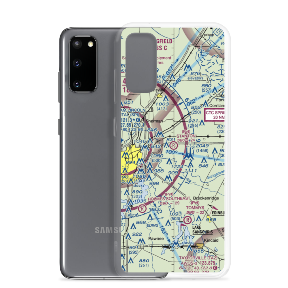 Stanton Airport (91IS) VFR Sectional Samsung Case Samsung Galaxy S20 model shown