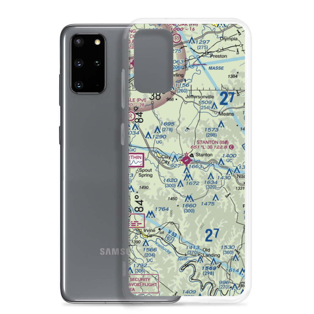 Stanton Airport (I50) VFR Sectional Samsung Case Samsung Galaxy S20 Plus model shown