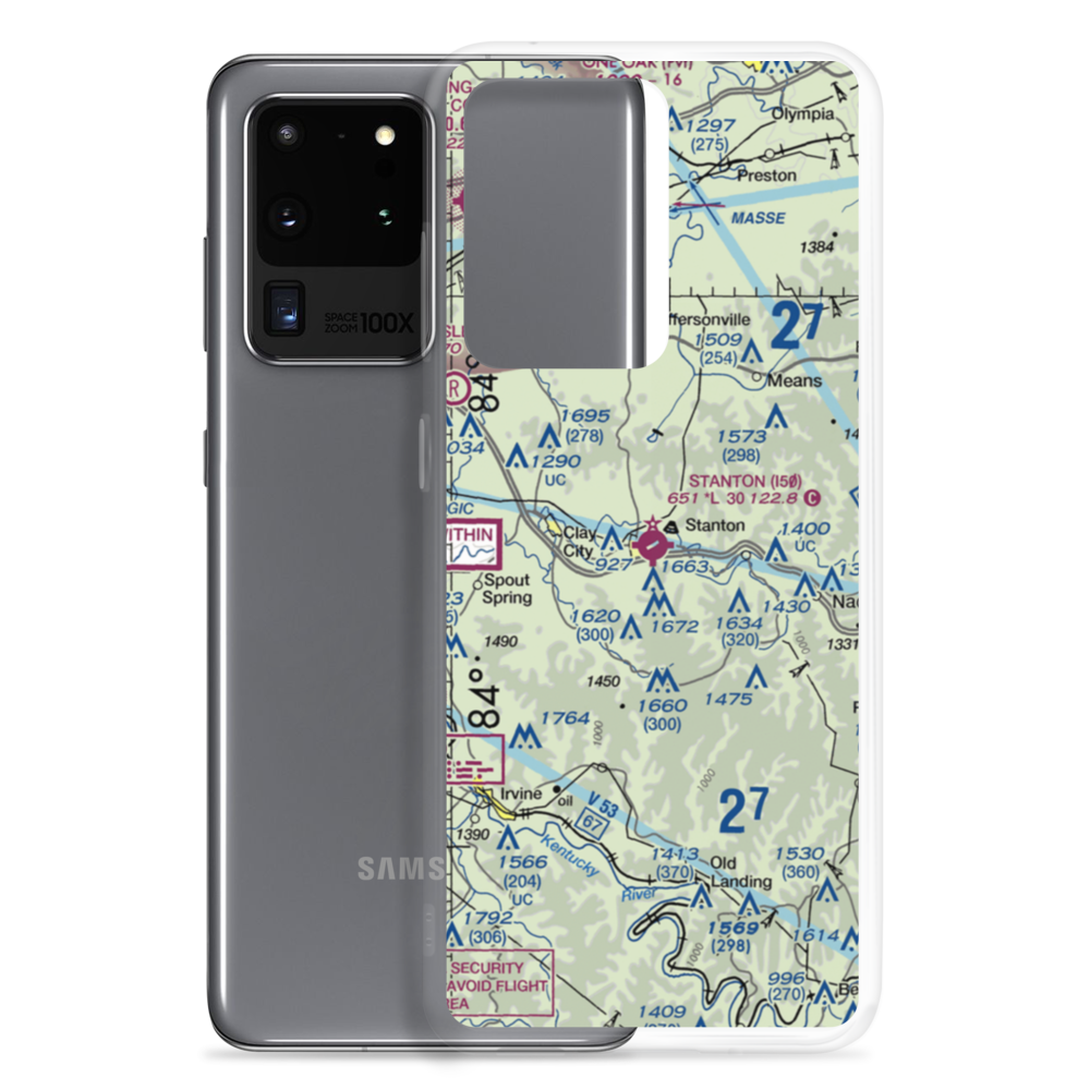 Stanton Airport (I50) VFR Sectional Samsung Case Samsung Galaxy S20 Ultra model shown