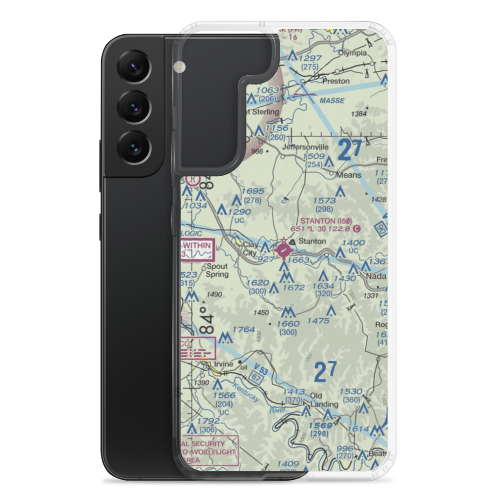 Stanton Airport (I50) VFR Sectional Samsung Case Samsung Galaxy S22 Plus model shown