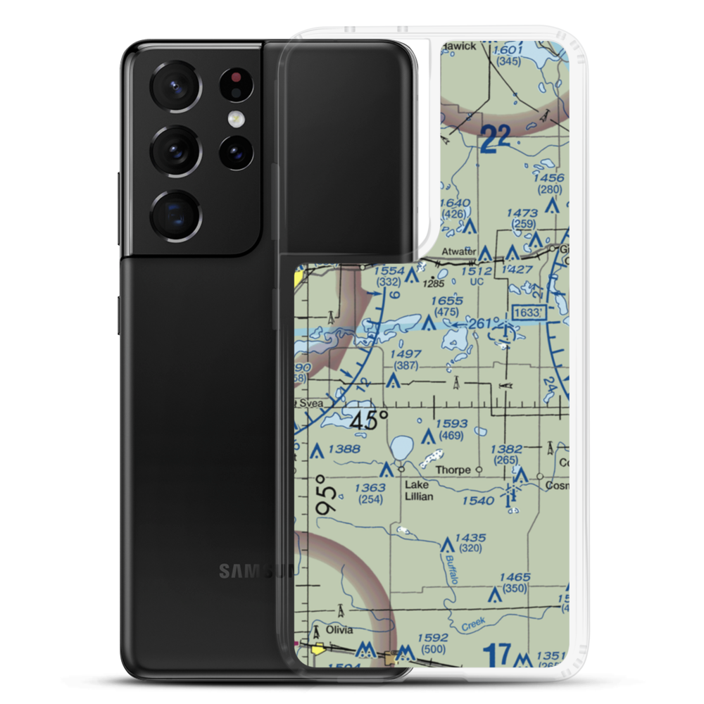 Stanton Hill Aerodrome (68MN) VFR Sectional Samsung Case Samsung Galaxy S21 Ultra model shown