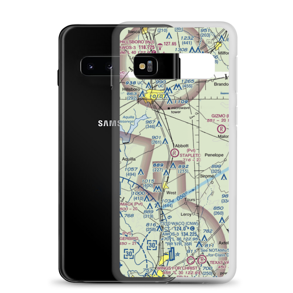 Stapleton Field (TX03) VFR Sectional Samsung Case Samsung Galaxy S10 model shown