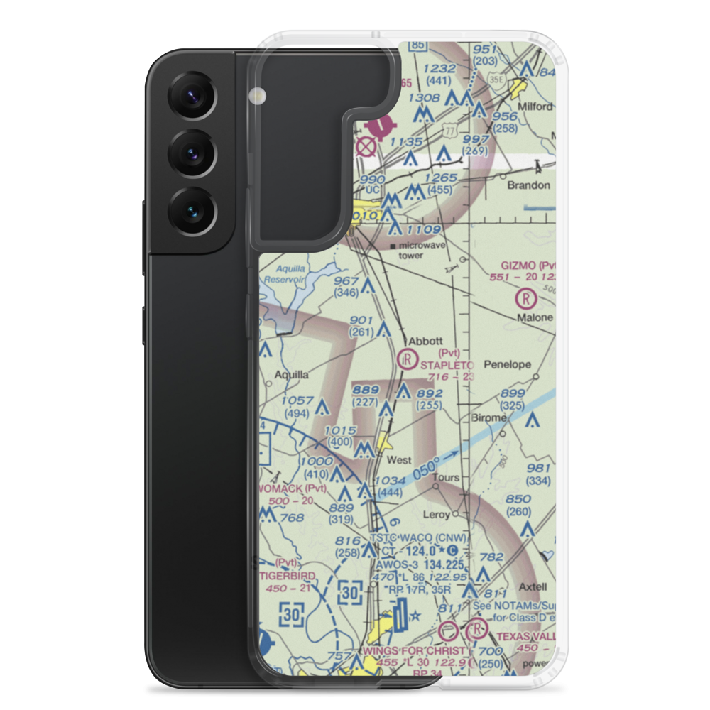 Stapleton Field (TX03) VFR Sectional Samsung Case Samsung Galaxy S22 Plus model shown