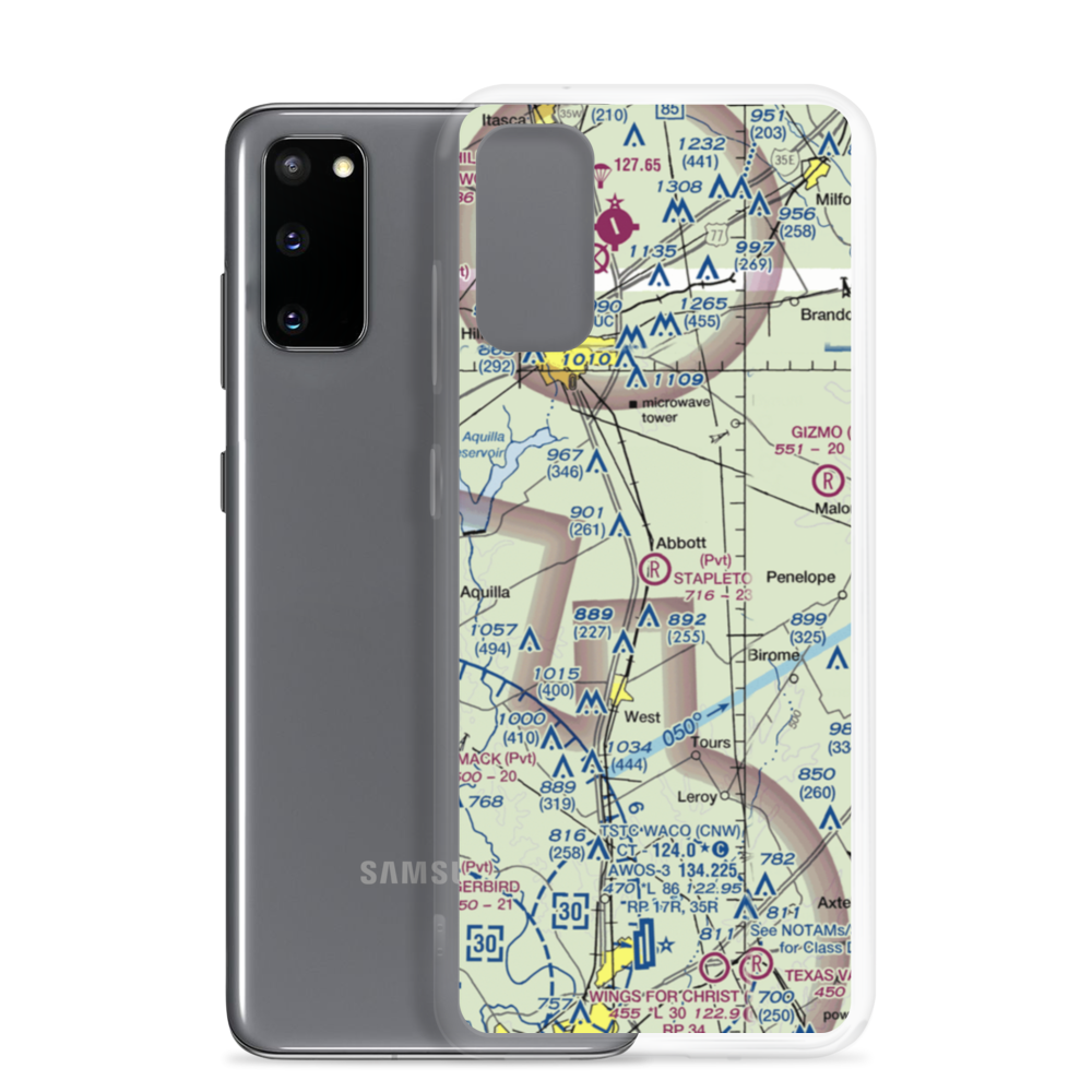 Stapleton Field (TX03) VFR Sectional Samsung Case Samsung Galaxy S20 model shown