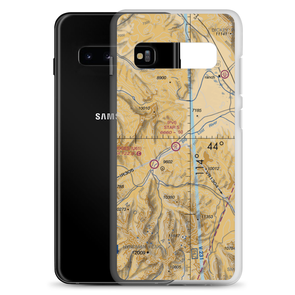 Star 's' Ranch Airport (ID56) VFR Sectional Samsung Case Samsung Galaxy S10+ model shown
