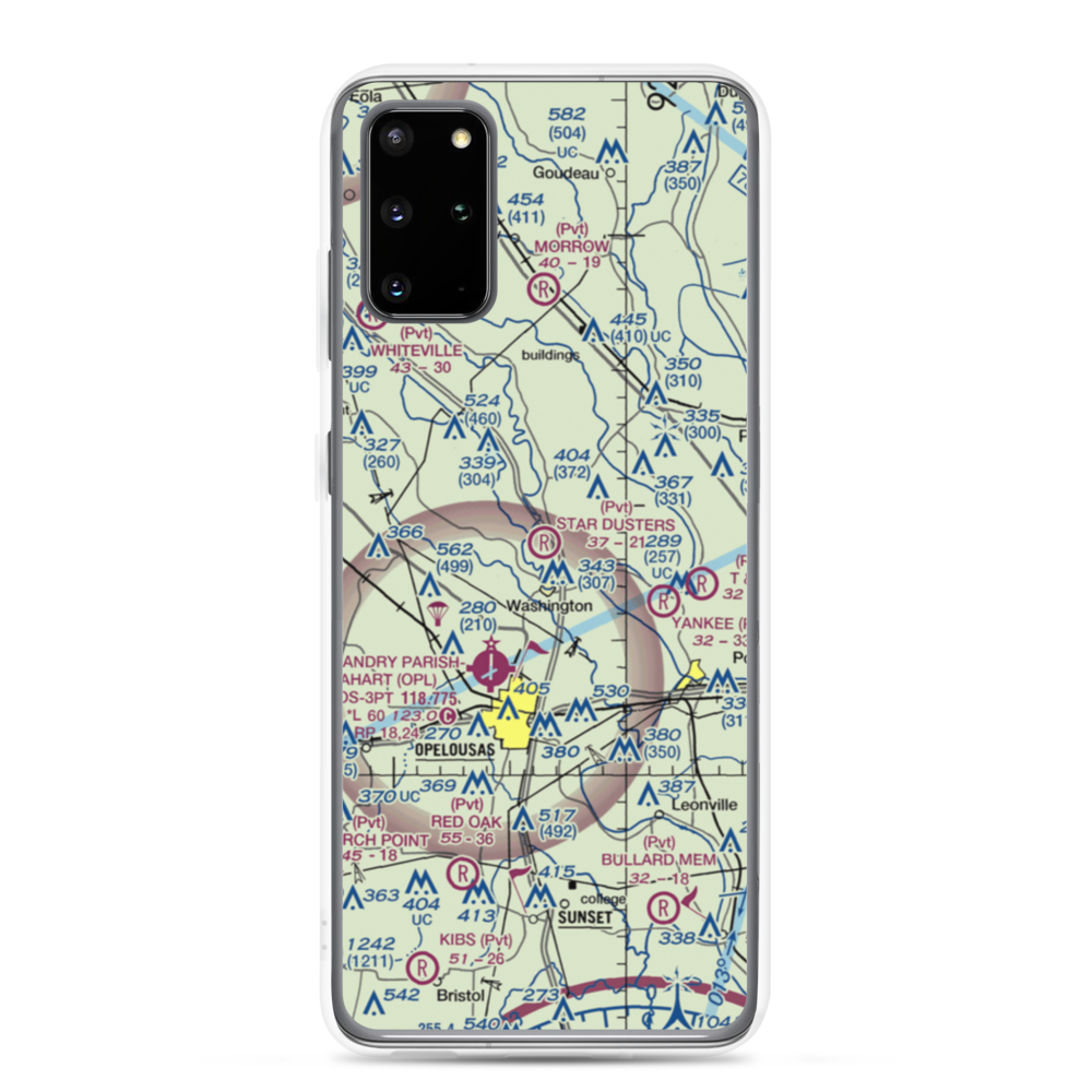 Star Dusters Airport (8TA9) VFR Sectional Samsung Case Samsung Galaxy S20 Plus model shown