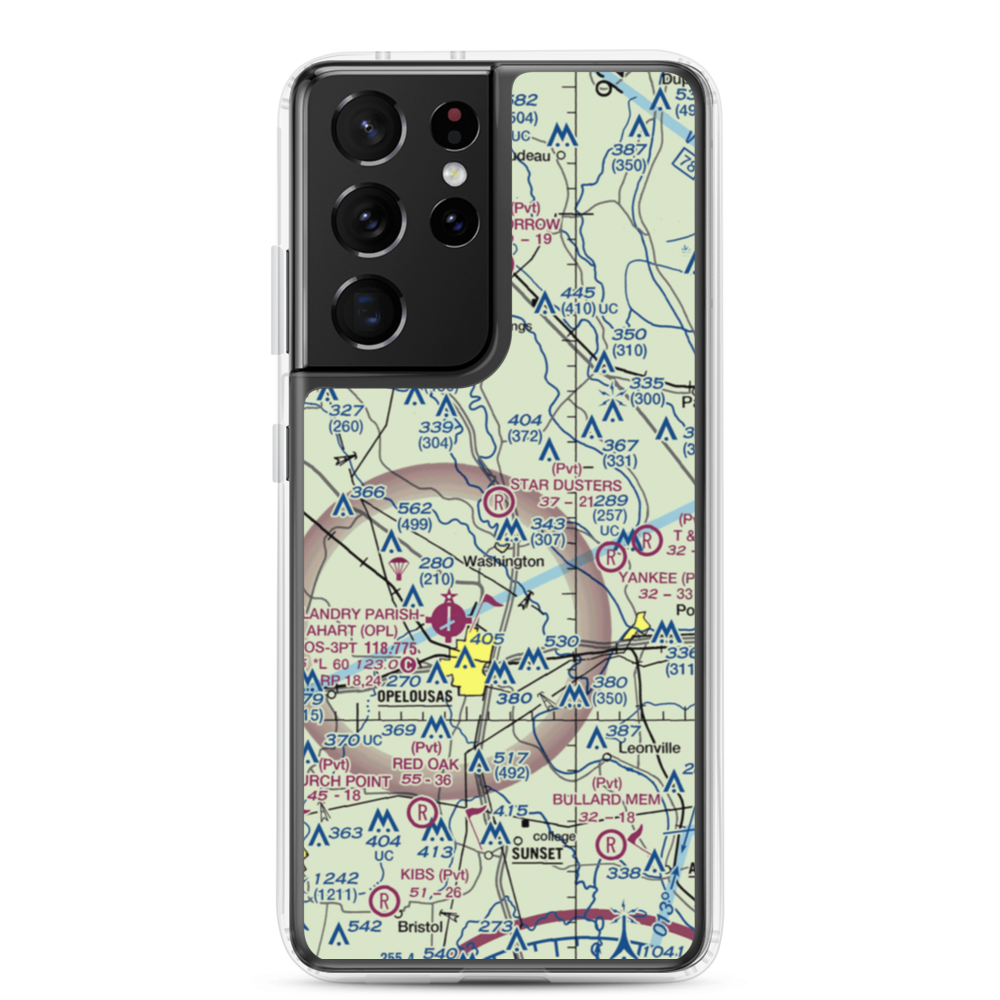 Star Dusters Airport (8TA9) VFR Sectional Samsung Case Samsung Galaxy S21 Ultra model shown