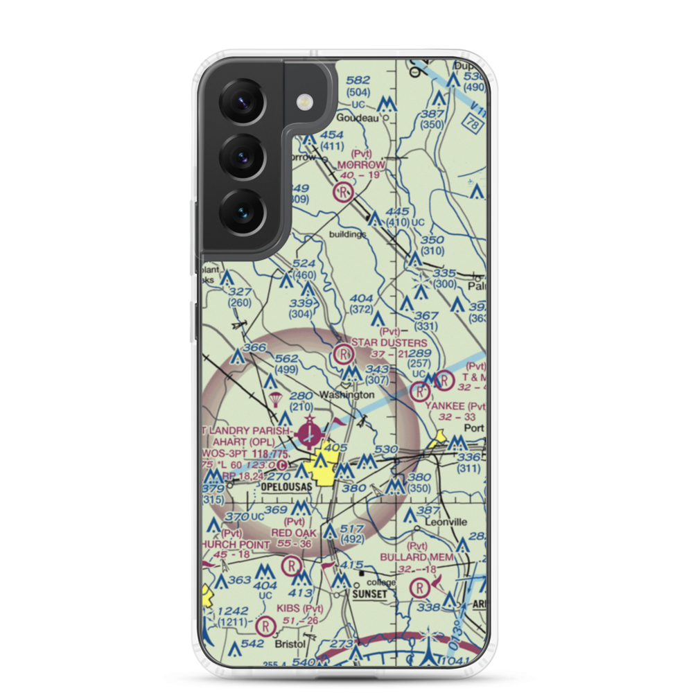 Star Dusters Airport (8TA9) VFR Sectional Samsung Case Samsung Galaxy S22 Plus model shown