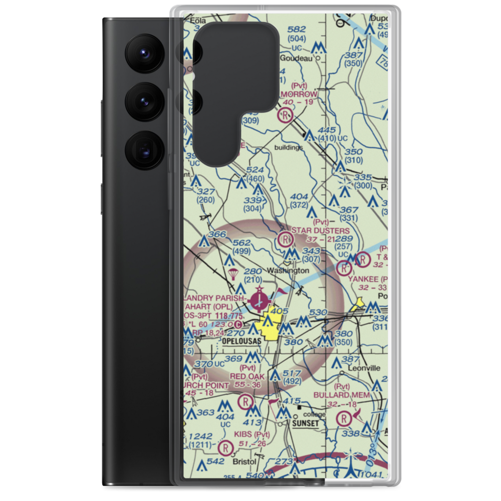 Star Dusters Airport (8TA9) VFR Sectional Samsung Case Samsung Galaxy S22 Ultra model shown