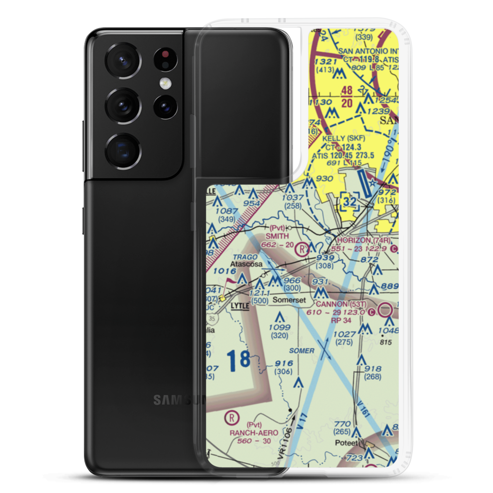 Star Smith Field (3XS5) VFR Sectional Samsung Case Samsung Galaxy S21 Ultra model shown