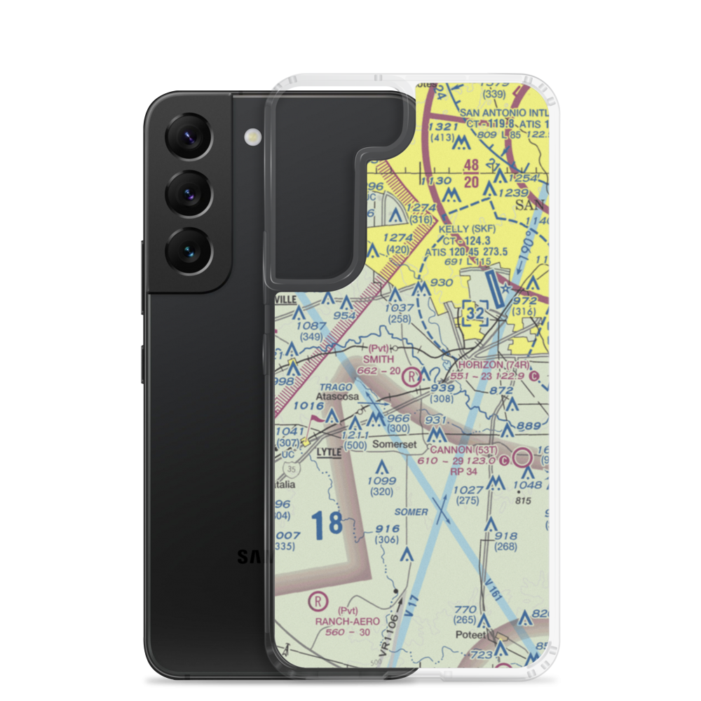 Star Smith Field (3XS5) VFR Sectional Samsung Case Samsung Galaxy S22 model shown