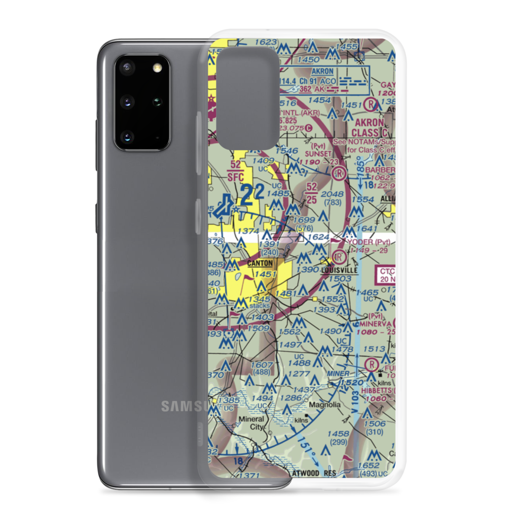 Stark County Sheriff Heliport (5D1) VFR Sectional Samsung Case Samsung Galaxy S20 Plus model shown