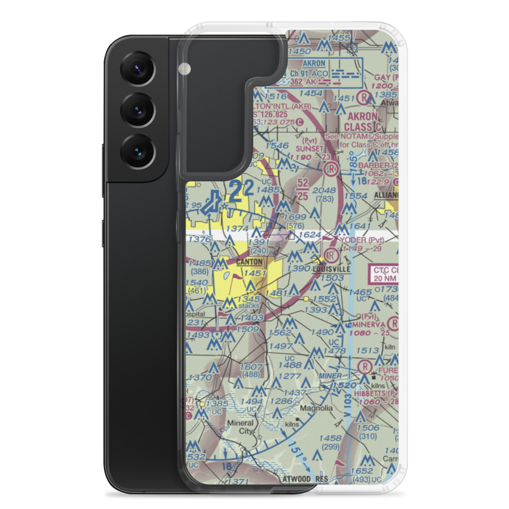 Stark County Sheriff Heliport (5D1) VFR Sectional Samsung Case Samsung Galaxy S22 Plus model shown