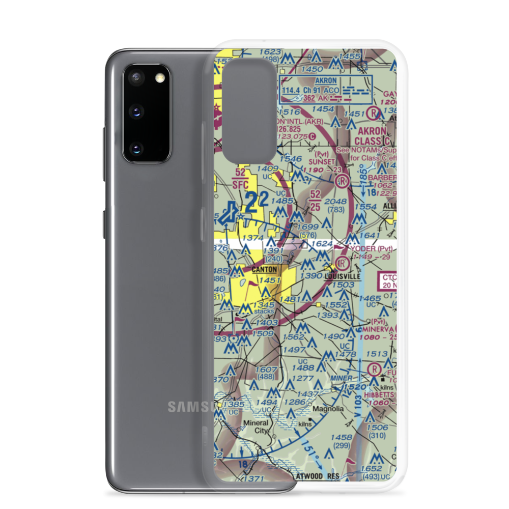 Stark County Sheriff Heliport (5D1) VFR Sectional Samsung Case Samsung Galaxy S20 model shown