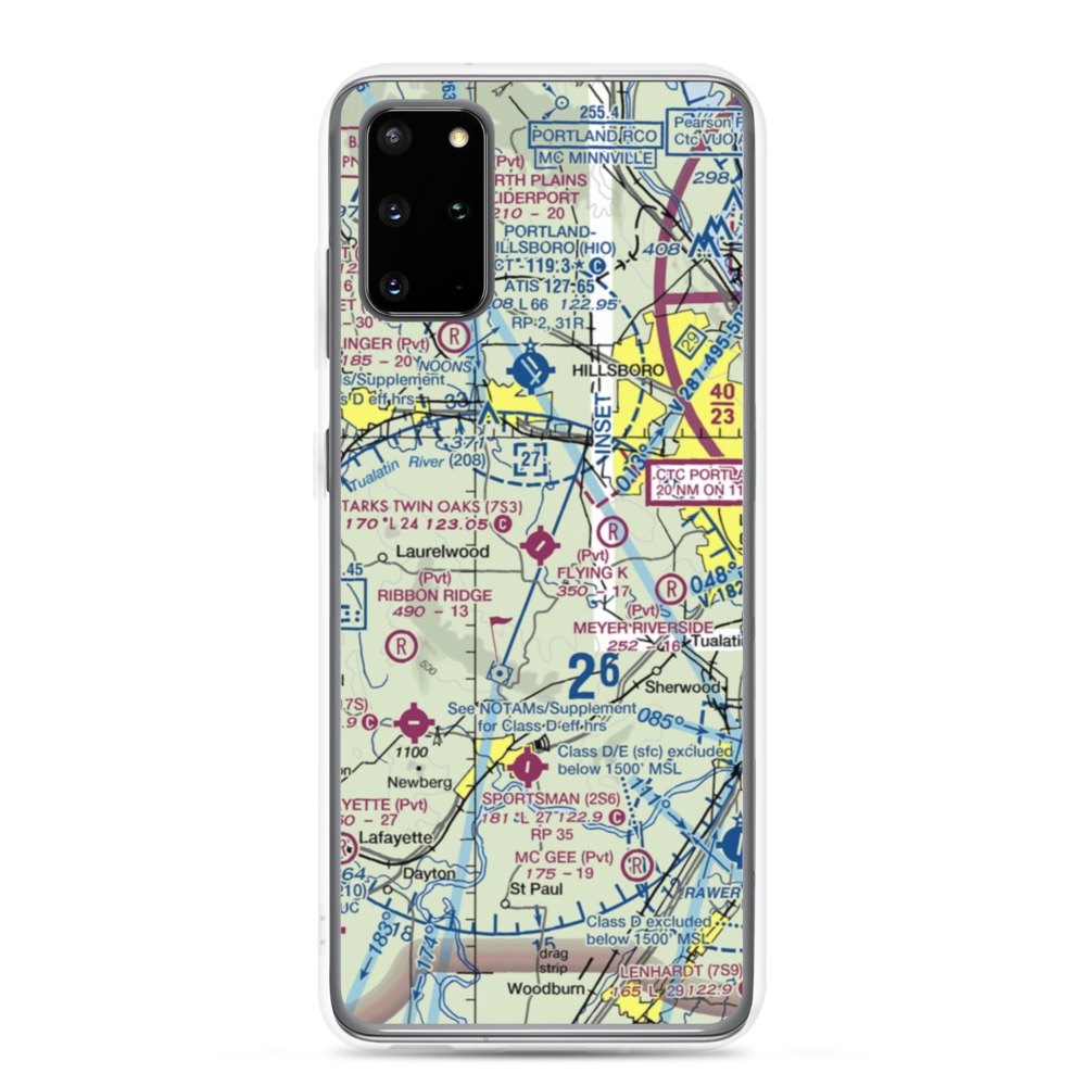 Stark's Twin Oaks Airpark (7S3) VFR Sectional Samsung Case Samsung Galaxy S20 Plus model shown