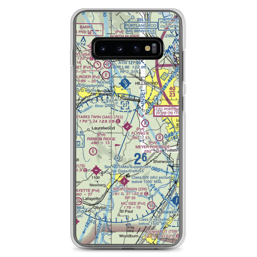 Stark's Twin Oaks Airpark (7S3) VFR Sectional Samsung Case Samsung Galaxy S10+ model shown