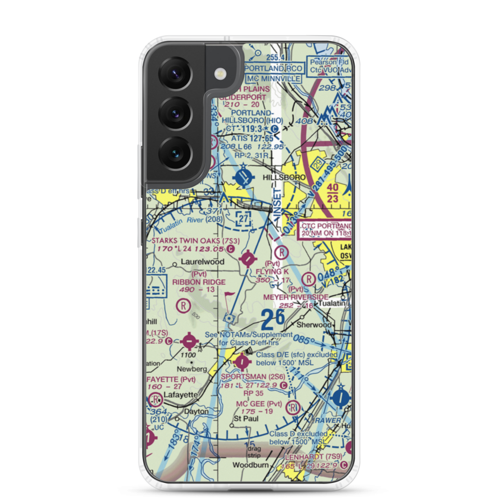 Stark's Twin Oaks Airpark (7S3) VFR Sectional Samsung Case Samsung Galaxy S22 Plus model shown