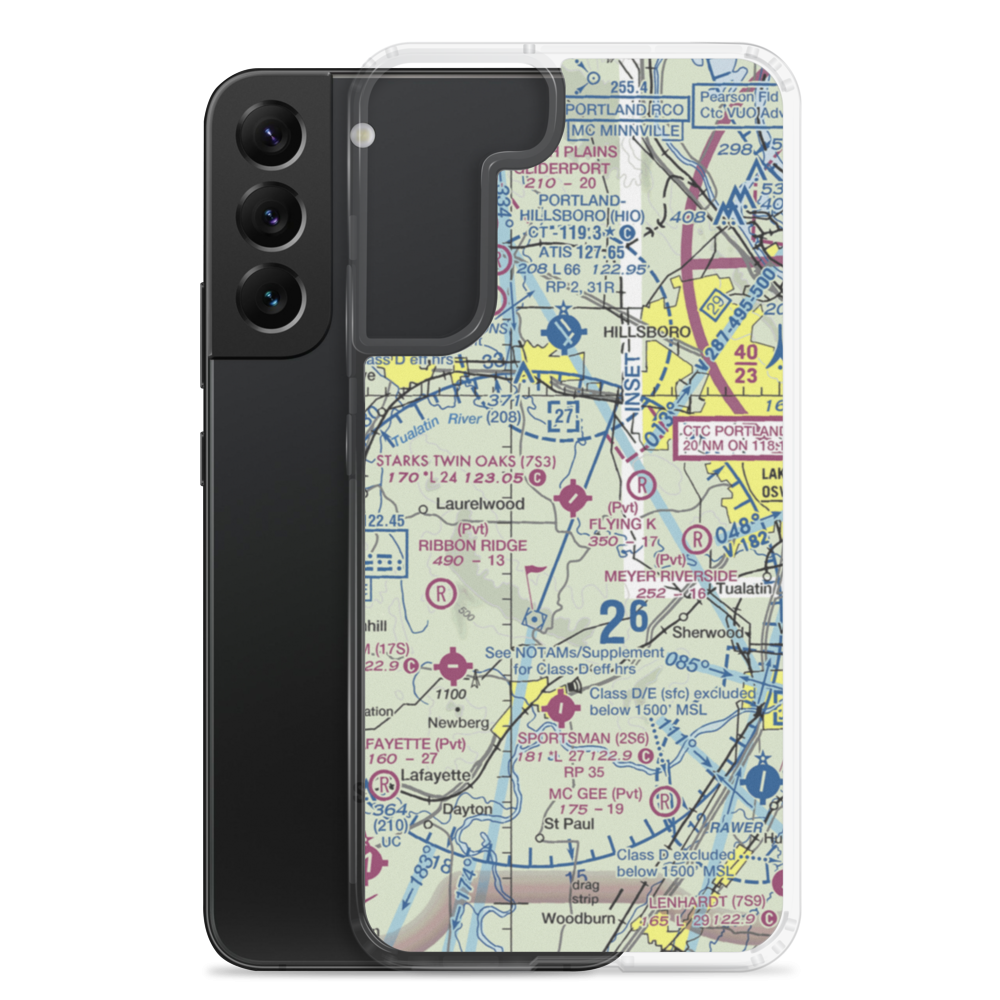 Stark's Twin Oaks Airpark (7S3) VFR Sectional Samsung Case Samsung Galaxy S22 Plus model shown