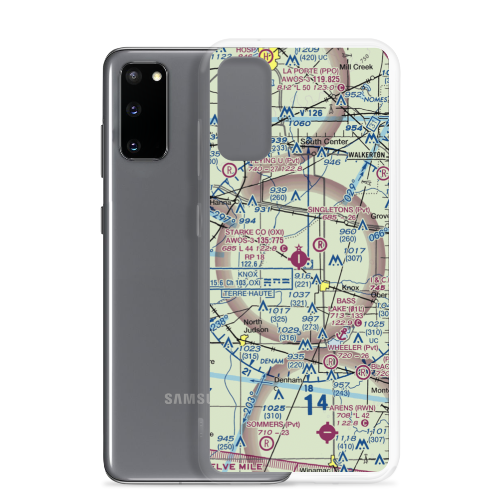 Starke County Airport (OXI) VFR Sectional Samsung Case Samsung Galaxy S20 model shown