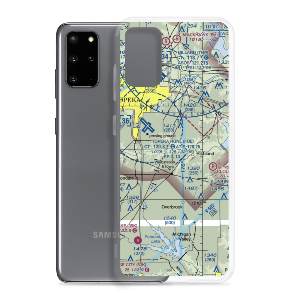 Starshire Farm Airport (2KS9) VFR Sectional Samsung Case Samsung Galaxy S20 Plus model shown