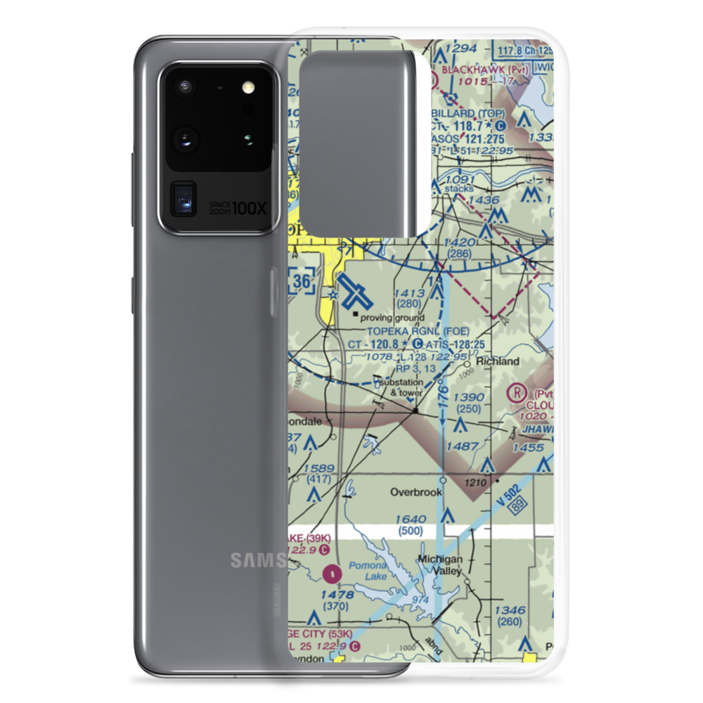 Starshire Farm Airport (2KS9) VFR Sectional Samsung Case Samsung Galaxy S20 Ultra model shown
