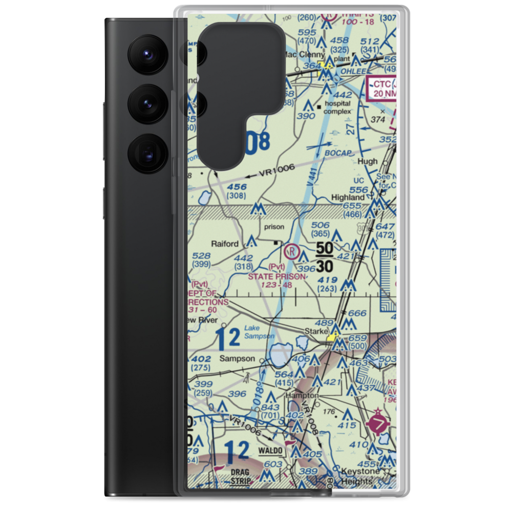 State Prison Field (FL28) VFR Sectional Samsung Case Samsung Galaxy S22 Ultra model shown