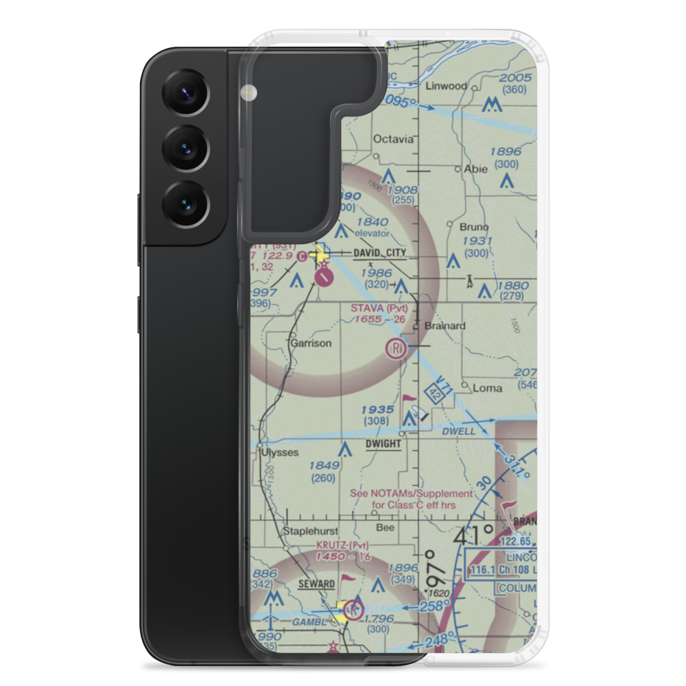 Stava Airport (78NE) VFR Sectional Samsung Case Samsung Galaxy S22 Plus model shown