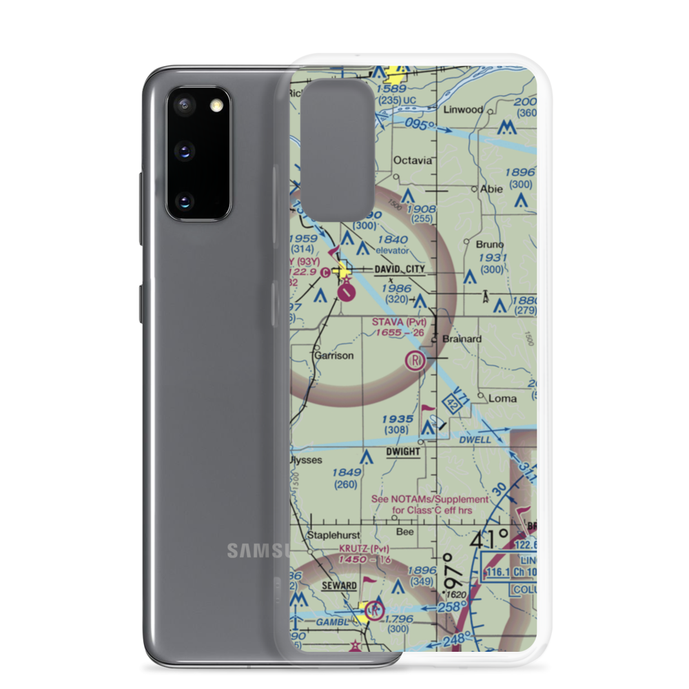 Stava Airport (78NE) VFR Sectional Samsung Case Samsung Galaxy S20 model shown