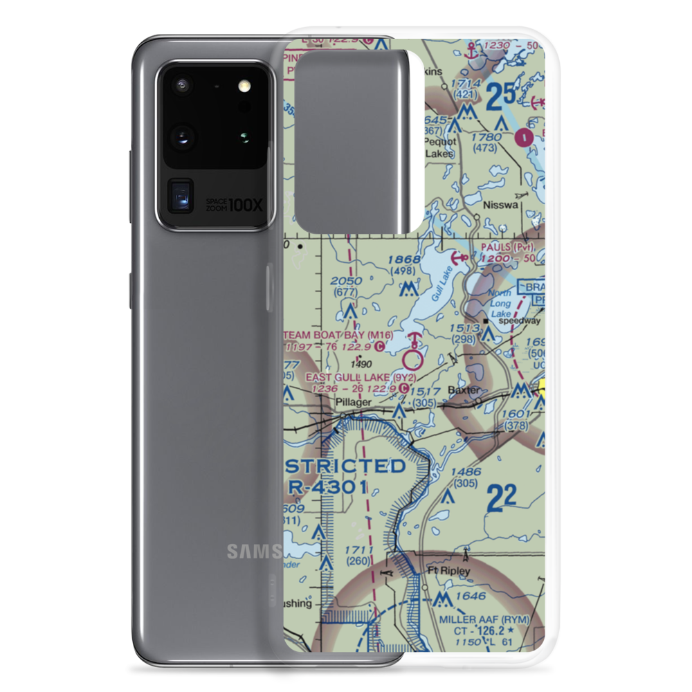 Steam Boat Bay Seaplane Base (M16) VFR Sectional Samsung Case Samsung Galaxy S20 Ultra model shown