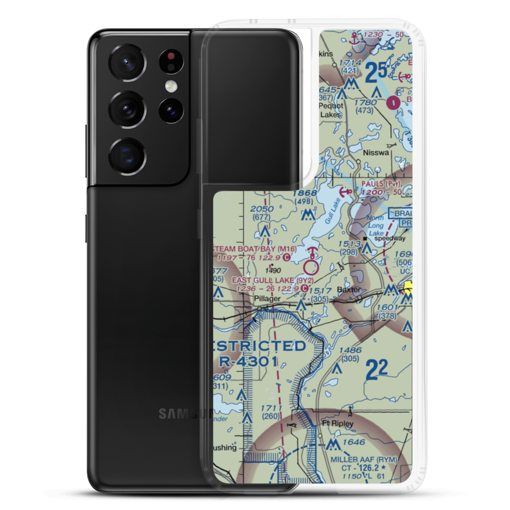 Steam Boat Bay Seaplane Base (M16) VFR Sectional Samsung Case Samsung Galaxy S21 Ultra model shown