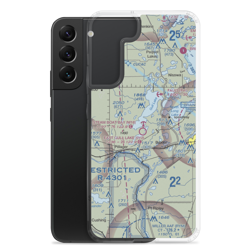 Steam Boat Bay Seaplane Base (M16) VFR Sectional Samsung Case Samsung Galaxy S22 Plus model shown