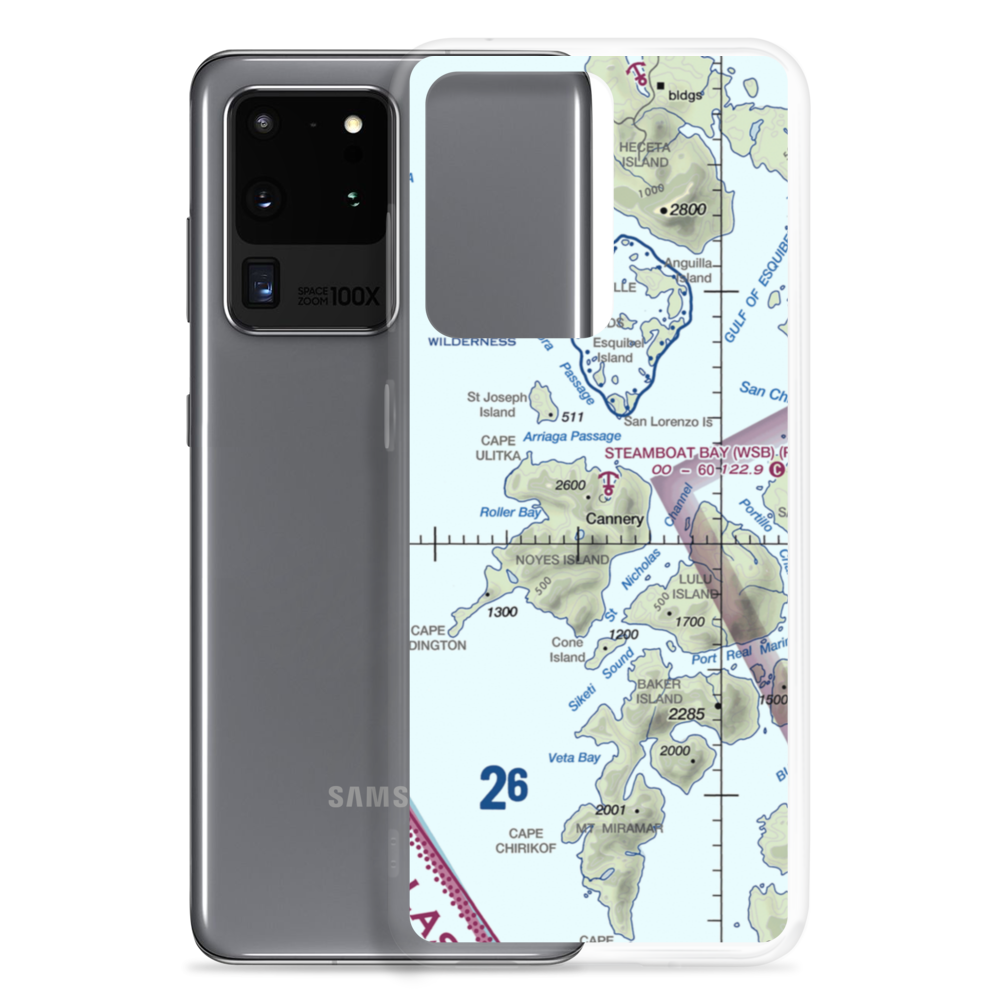 Steamboat Bay Seaplane Base (WSB) VFR Sectional Samsung Case Samsung Galaxy S20 Ultra model shown