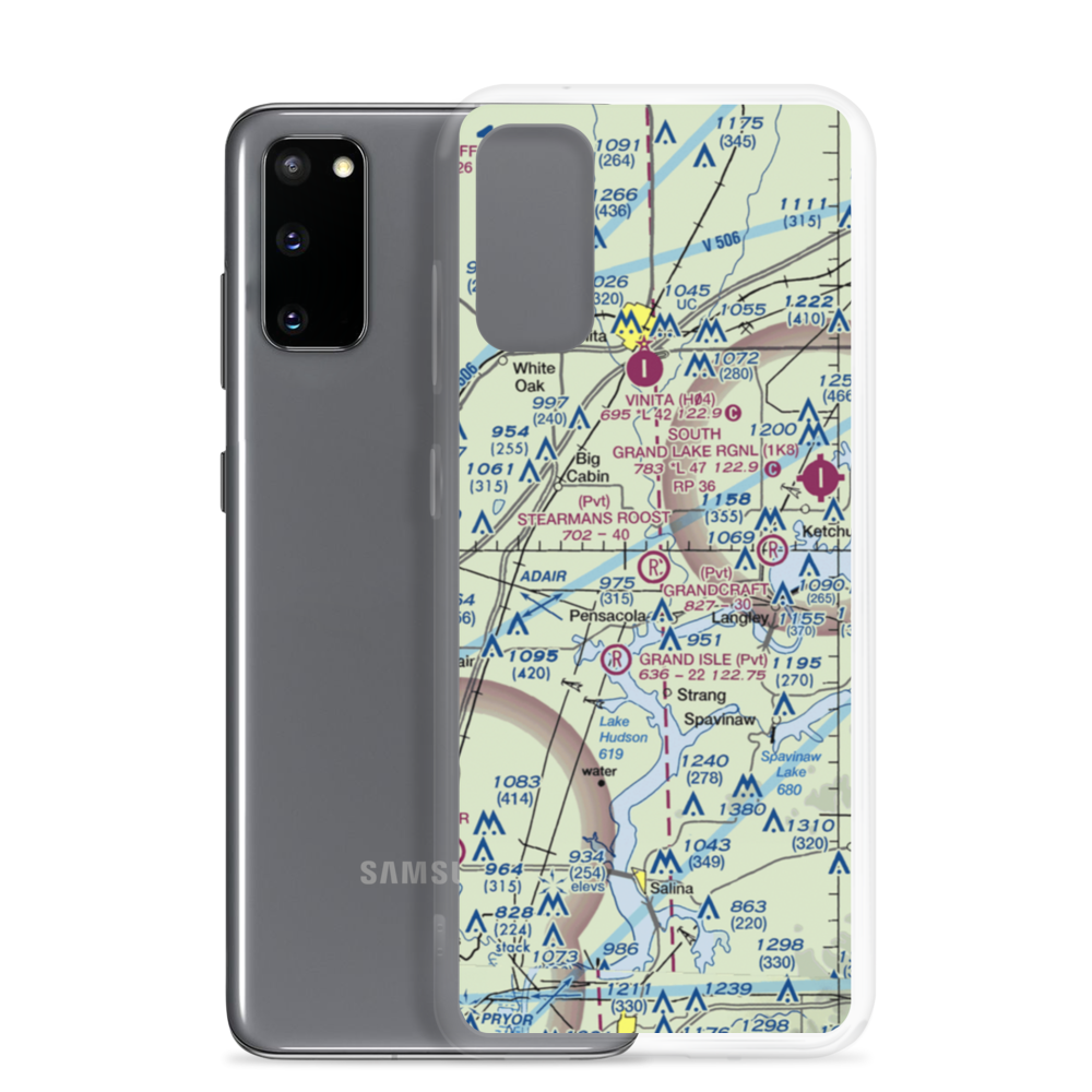 Stearmans Roost Airport (5OK3) VFR Sectional Samsung Case Samsung Galaxy S20 model shown