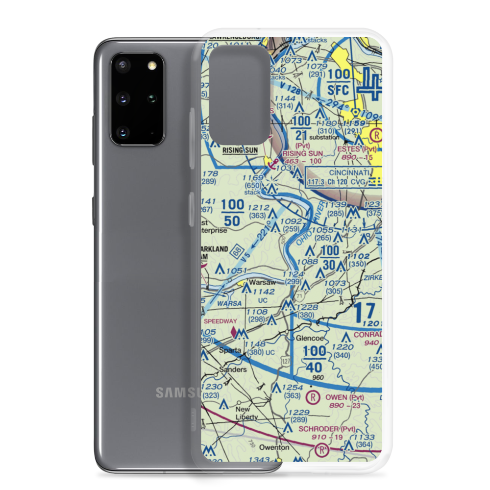 Steele's Bottom Airport (4KT4) VFR Sectional Samsung Case Samsung Galaxy S20 Plus model shown