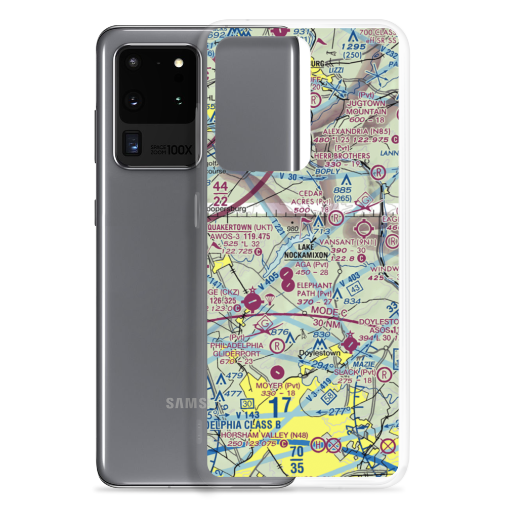 Stefanik Airport (PA36) VFR Sectional Samsung Case Samsung Galaxy S20 Ultra model shown