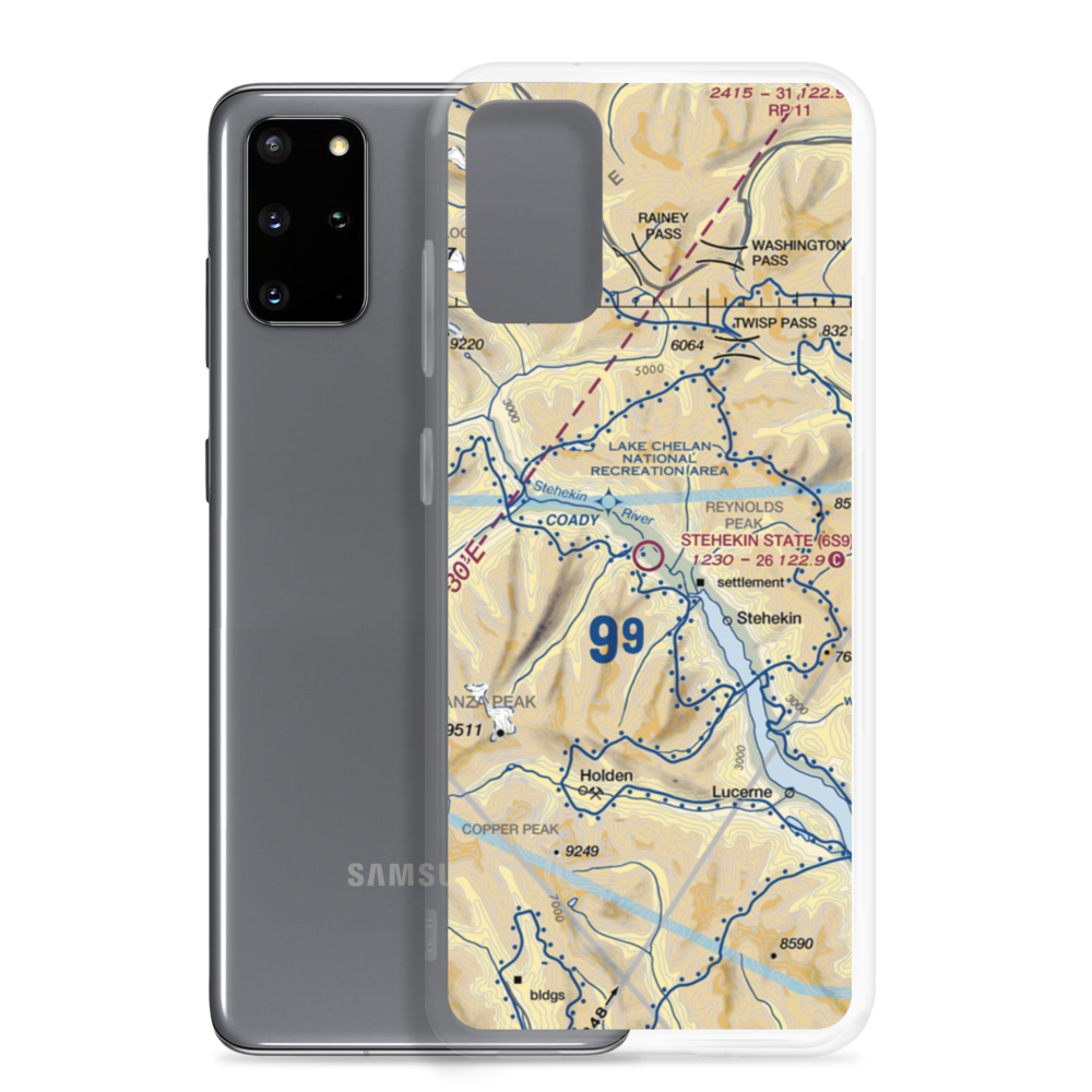 Stehekin State Airport (6S9) VFR Sectional Samsung Case Samsung Galaxy S20 Plus model shown