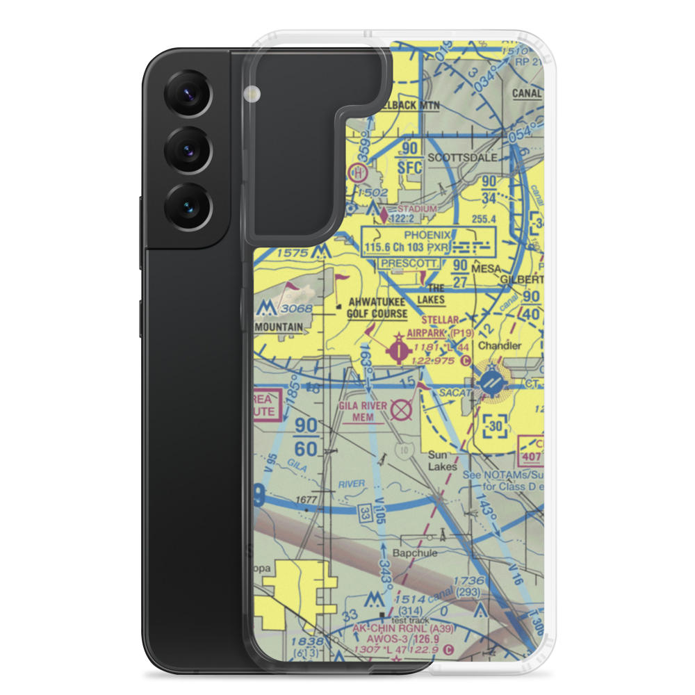 Stellar Airpark (P19) VFR Sectional Samsung Case Samsung Galaxy S22 Plus model shown