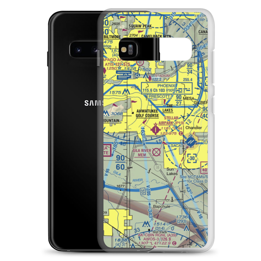 Stellar Airpark (P19) VFR Sectional Samsung Case Samsung Galaxy S10+ model shown