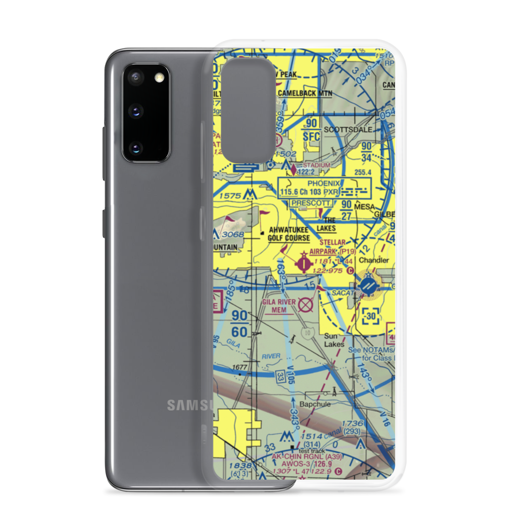 Stellar Airpark (P19) VFR Sectional Samsung Case Samsung Galaxy S20 model shown