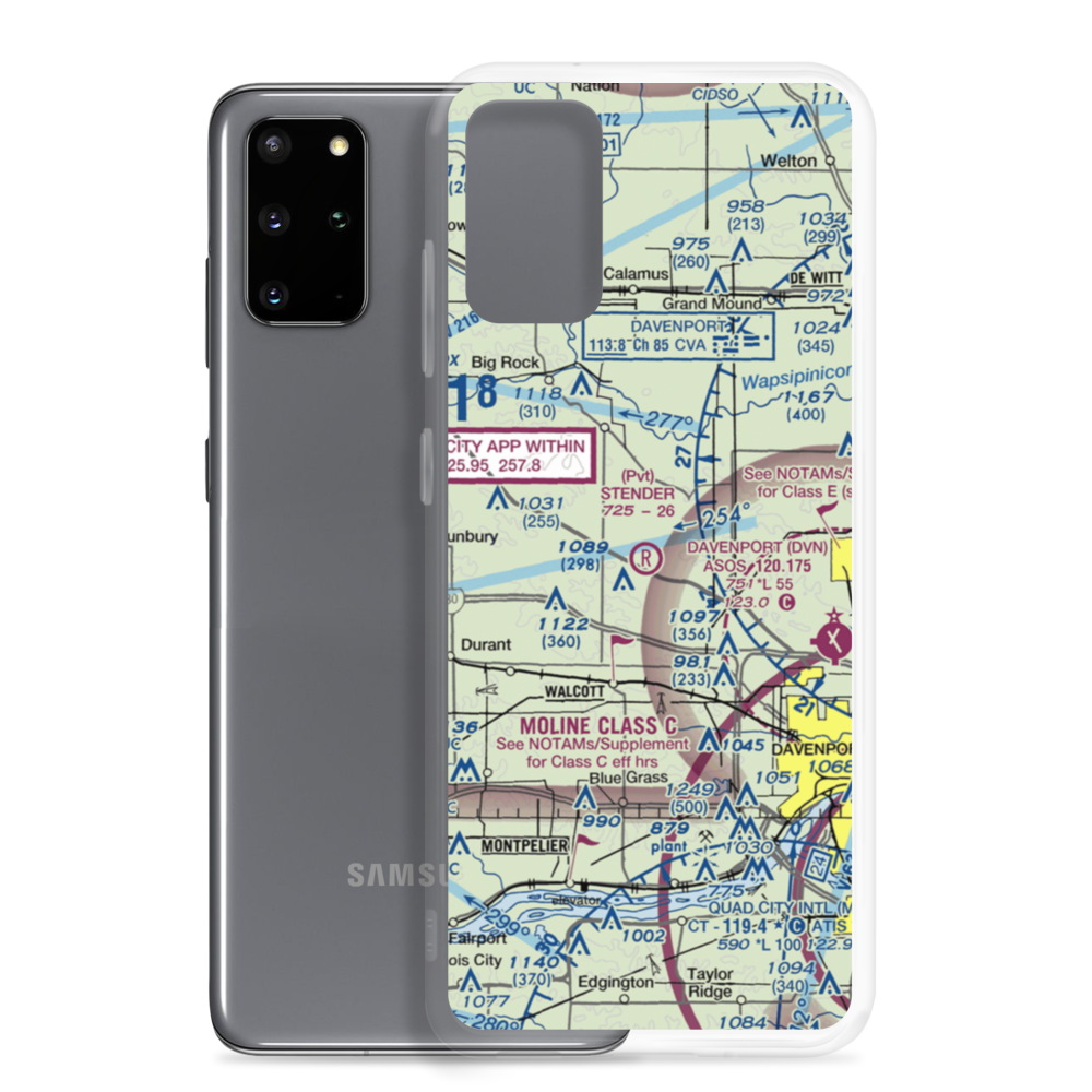 Stender Airport (01IA) VFR Sectional Samsung Case Samsung Galaxy S20 Plus model shown