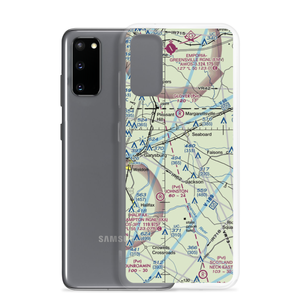 Stephenson Farms Airport (US-0035) VFR Sectional Samsung Case Samsung Galaxy S20 model shown