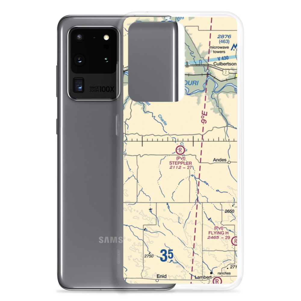 Steppler Field (02MT) VFR Sectional Samsung Case Samsung Galaxy S20 Ultra model shown