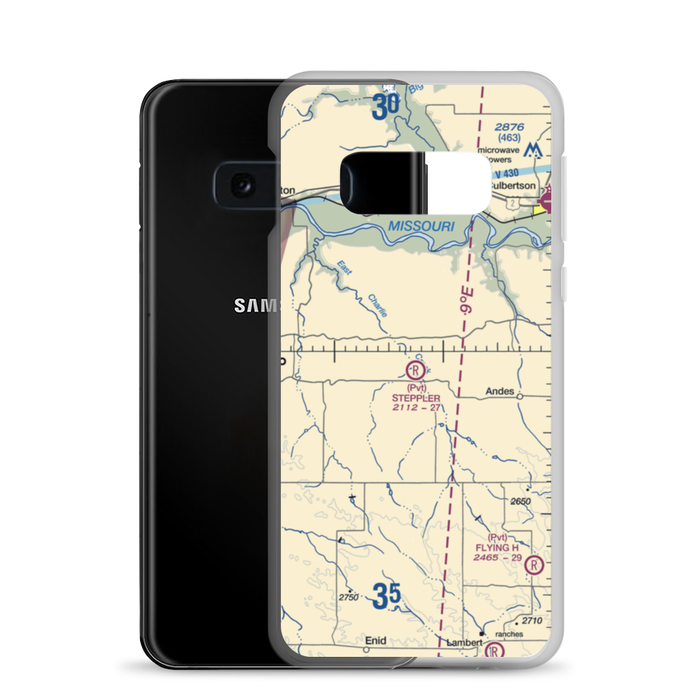 Steppler Field (02MT) VFR Sectional Samsung Case Samsung Galaxy S10e model shown