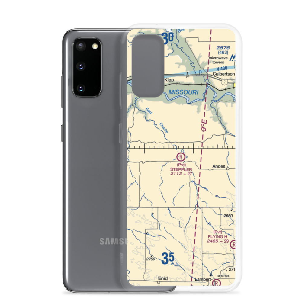 Steppler Field (02MT) VFR Sectional Samsung Case Samsung Galaxy S20 model shown