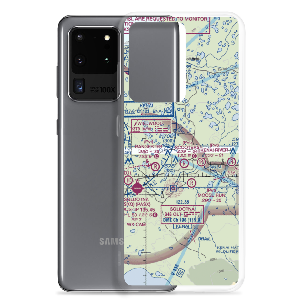 Sterling Air Park (40AK) VFR Sectional Samsung Case Samsung Galaxy S20 Ultra model shown