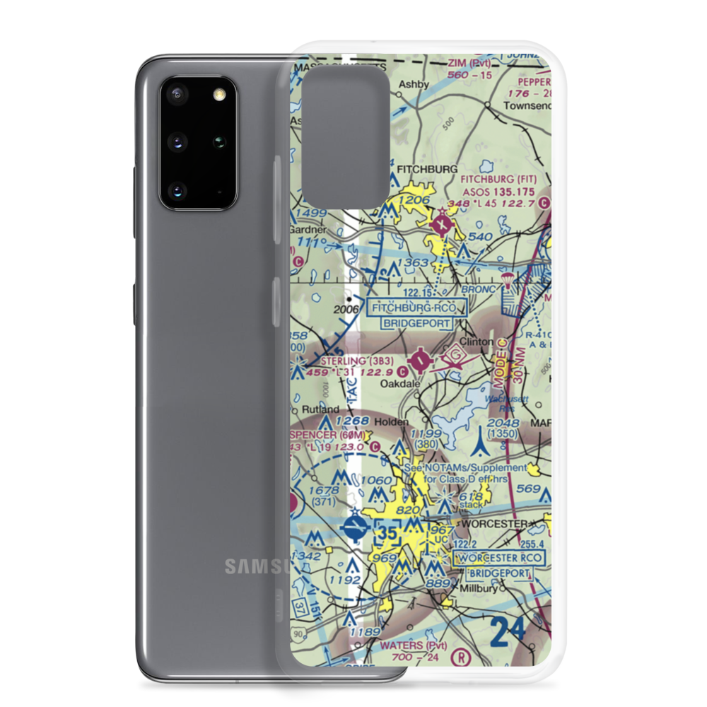 Sterling Airport (3B3) VFR Sectional Samsung Case Samsung Galaxy S20 Plus model shown