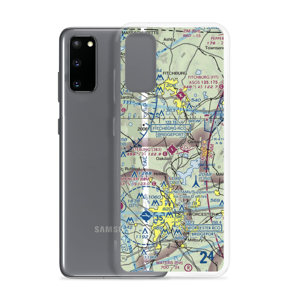 Sterling Airport (3B3) VFR Sectional Samsung Case Samsung Galaxy S20 model shown
