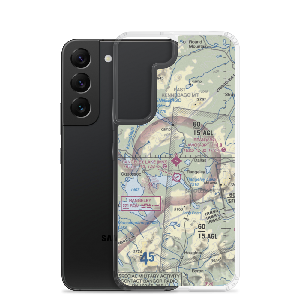 Steven A. Bean Municipal Airport (8B0) VFR Sectional Samsung Case Samsung Galaxy S22 model shown